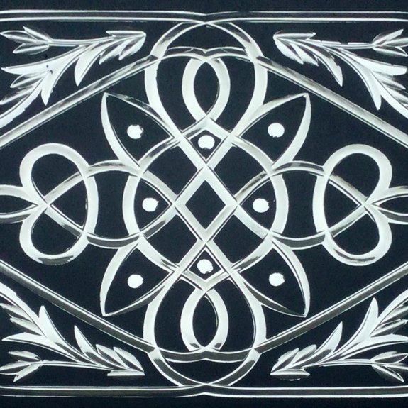 Russian Knot Black - from the Brilliant Cutting Traditional Designs portfolio | Ellison Art Glass